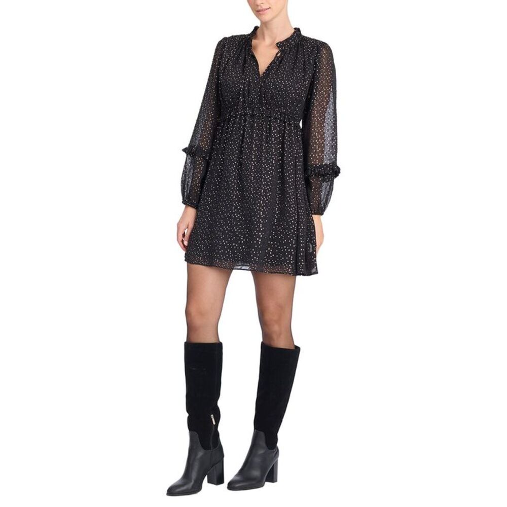 Draper James Womens Leah Long-Sleeve Mini Dress